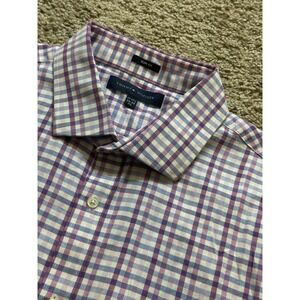 Men's Tommy Hilfiger Long Sleeve Plaid Button Up Shirt - XL